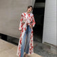 Luxury Floral Ruffle Slit Dress