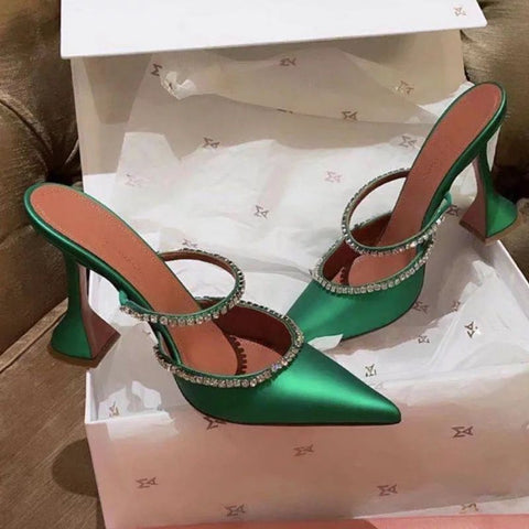 Gilda Crystal Embellished Mules