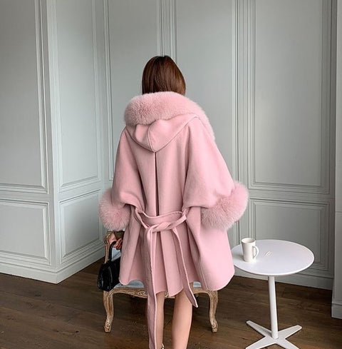 Fur Poncho Cape