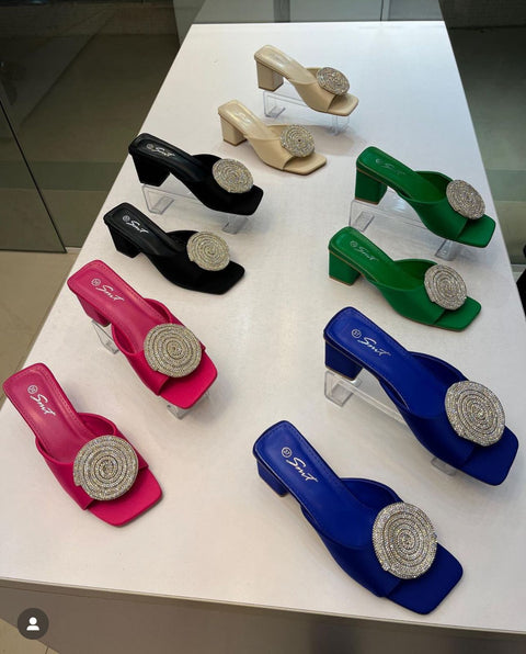Swarosvki Rope Block Heels
