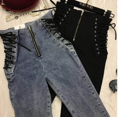 Buckle Up Denim Pants