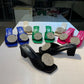 Swarosvki Rope Block Heels