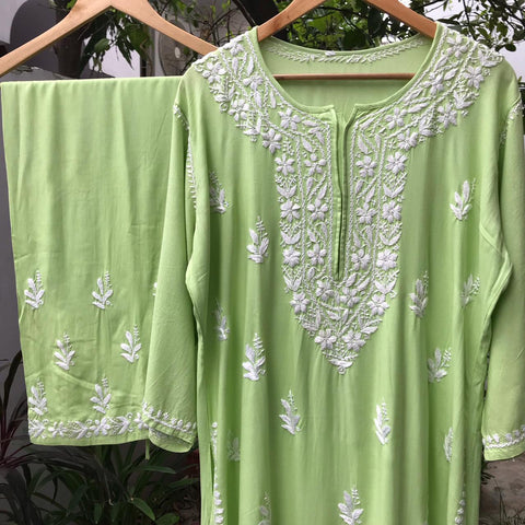 Cotton kurti plazzo sets
