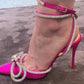 Luxury  Satin Bow Heels
