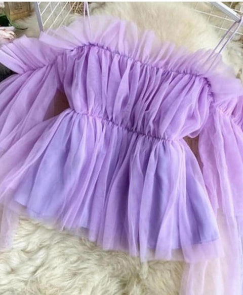 Net Tulle Top