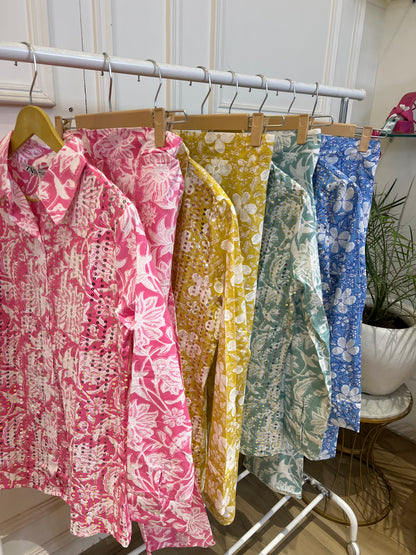 Cotton Floral Cords Set