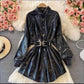 Mettalic Shirt Dress