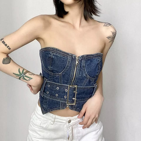 Kolly Denim Corset
