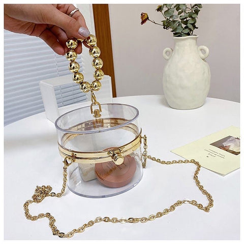 Pearl round crossbody bag