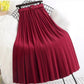 Pleated Skirt With Belt