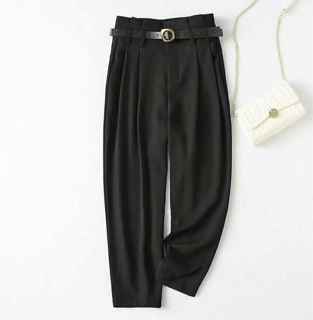 Highwaist belted pants
