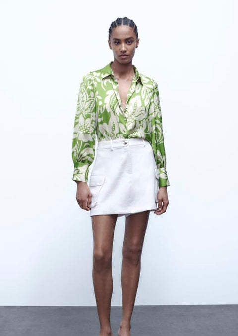 Flowy Satin Shirt