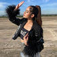 Chyla Leather Fur Jacket