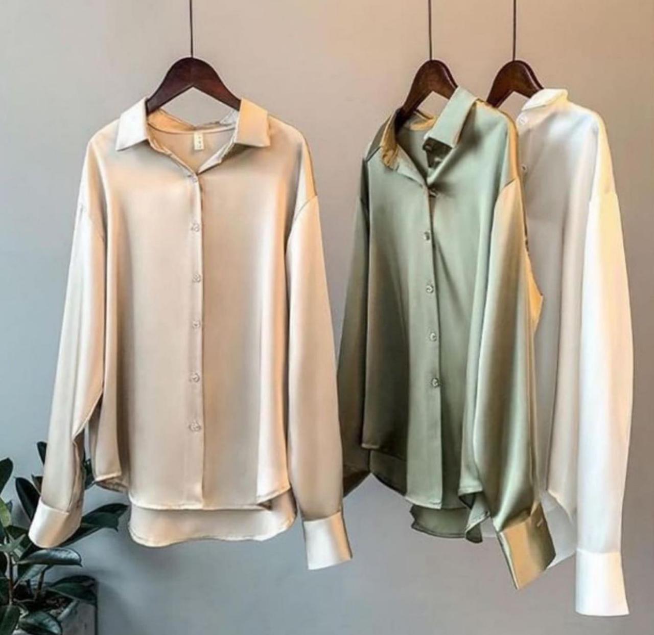 Luxury Satin Silk Shirt