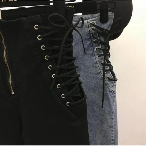 Buckle Up Denim Pants