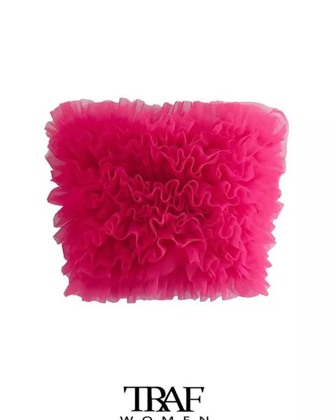 Ziana Ruffle Crop Top