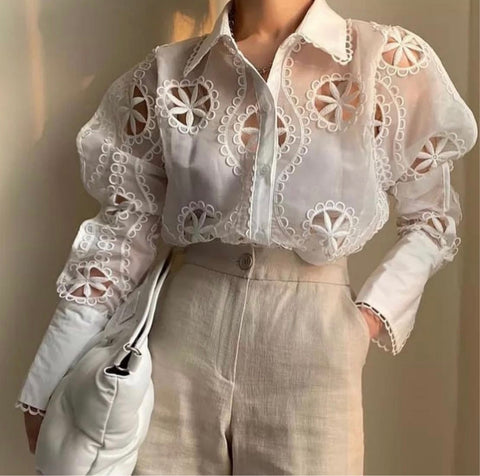 Angela Cut work Shirt