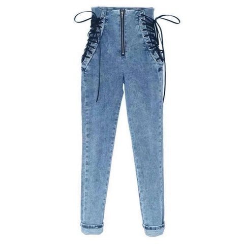 Buckle Up Denim Pants