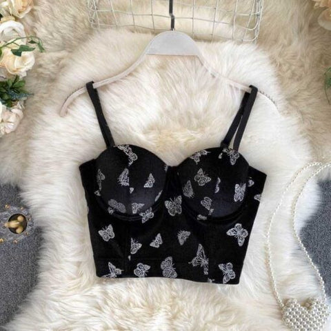 Butterfly Black Bustier