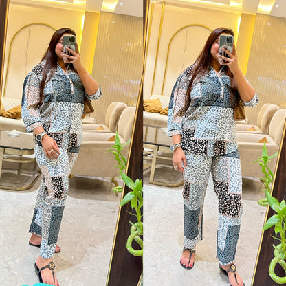 Leopard Printed Cords Set