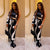 One shoulder Cords Set