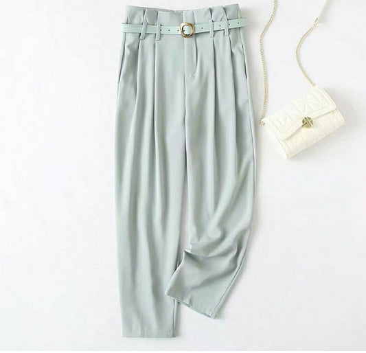 Highwaist belted pants