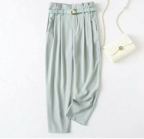 Highwaist belted pants