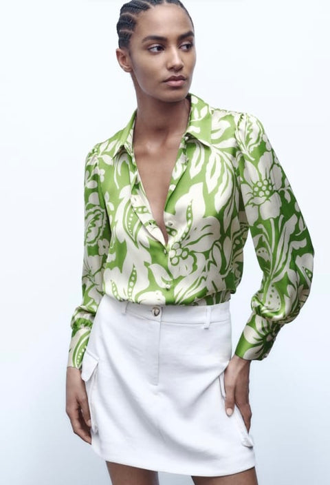 Flowy Satin Shirt