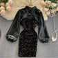 Sequins dress with jacket