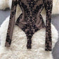Printed Floral Bodysuit
