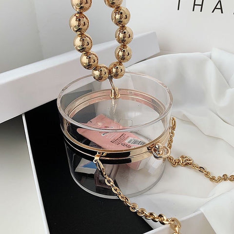 Pearl round crossbody bag
