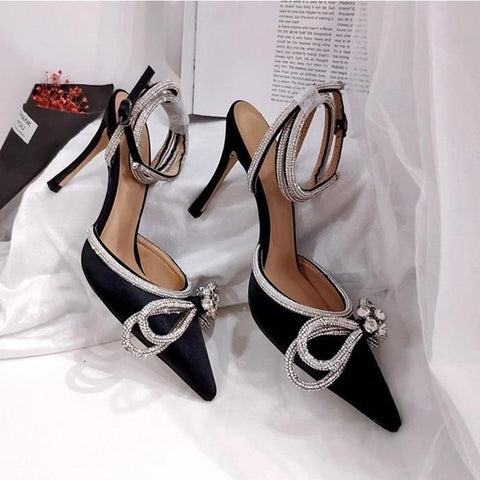Luxury  Satin Bow Heels