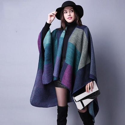 Cashmere Vintage Plaid Shawl