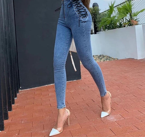 Buckle Up Denim Pants