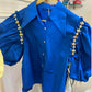Embellished Puff Sleeve Shirt