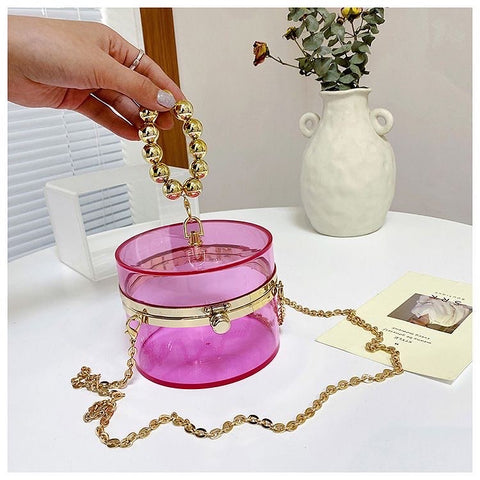 Pearl round crossbody bag