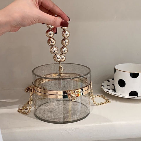 Pearl round crossbody bag