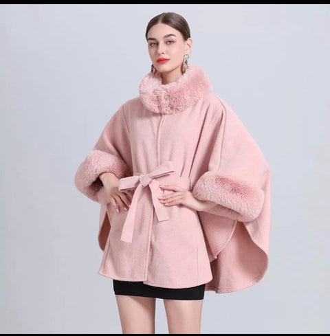 Fur Poncho Cape