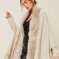 Faux fur shawl