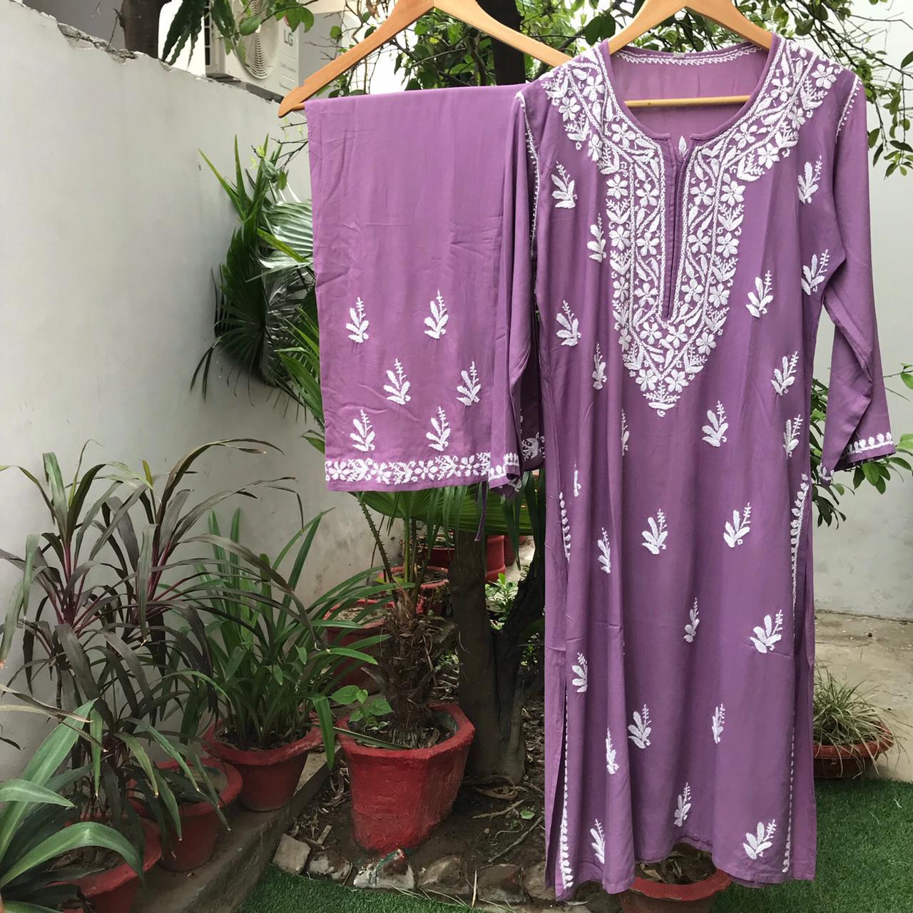 Cotton kurti plazzo sets