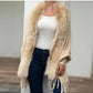 Faux fur shawl