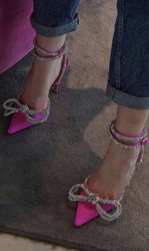 Luxury  Satin Bow Heels