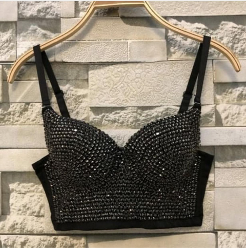 Luxury studded bustier