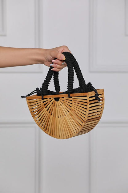 Luxury Half Moon Bamboo Bag