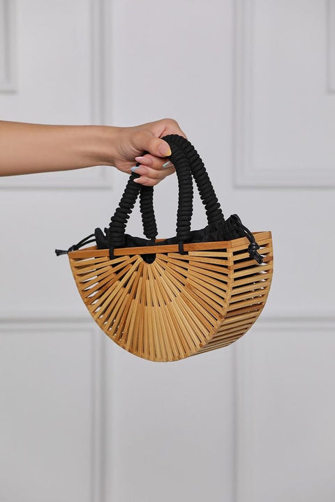 Luxury Half Moon Bamboo Bag