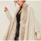 Faux fur shawl