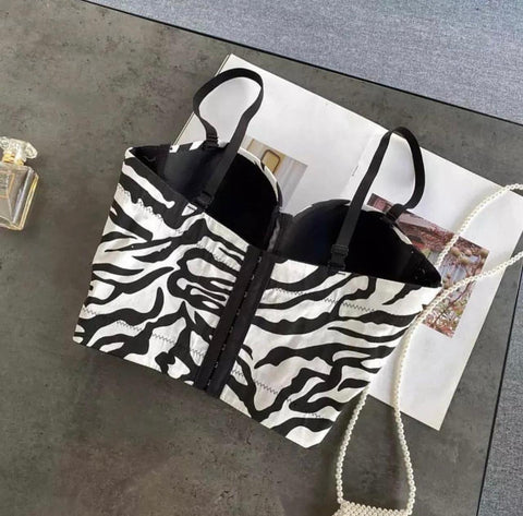 Zebra Print Bustier