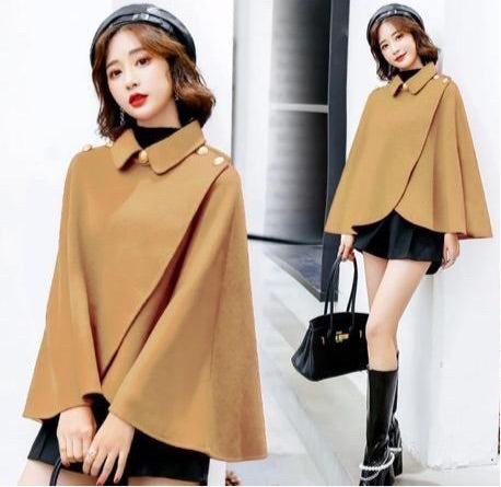 Faux Pearl Embellished Poncho