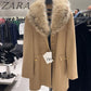 Luxury Coat With Detachable Faux Fur