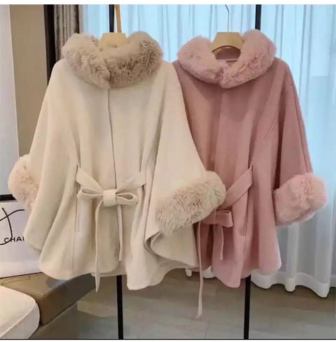 Fur Poncho Cape